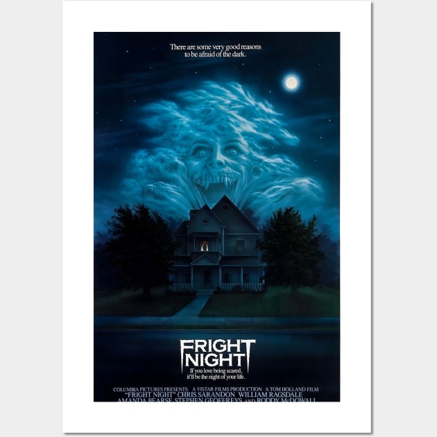 Fright Night Movie 80s Wall Art by HipHopTees